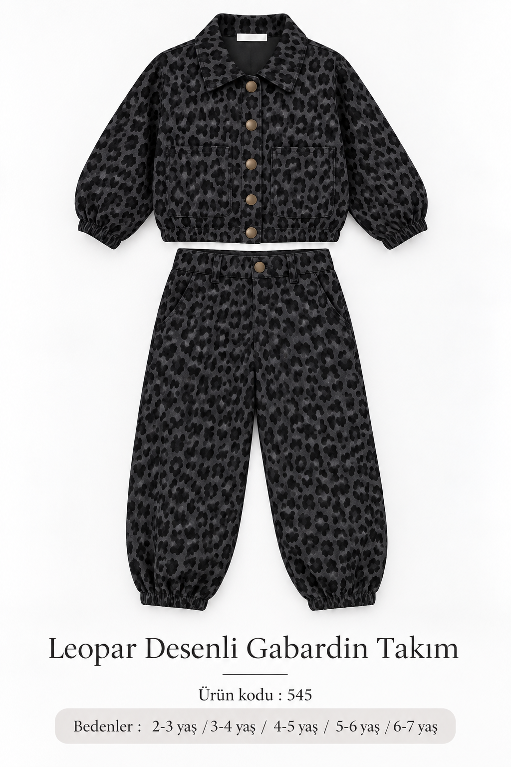 LEOPAR GABARDİN TAKIM
