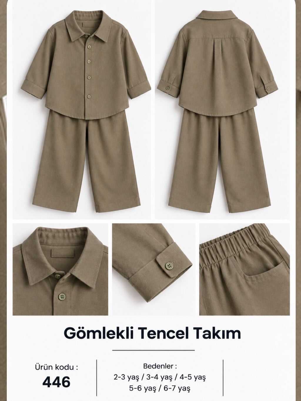 GÖMLEKLİ TENCEL TAKIM
